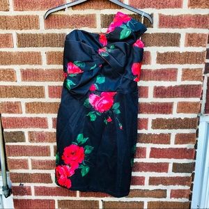 Charlotte Russe Floral Strapless Dress NWT